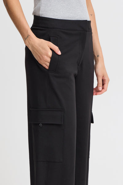 PANTALON ICHI "SIMONSE" BLACK