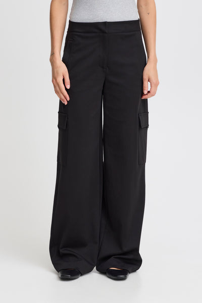 PANTALON ICHI "SIMONSE" BLACK