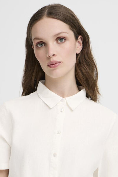 CHEMISE ICHI "LINNO"CLOUD DANCER