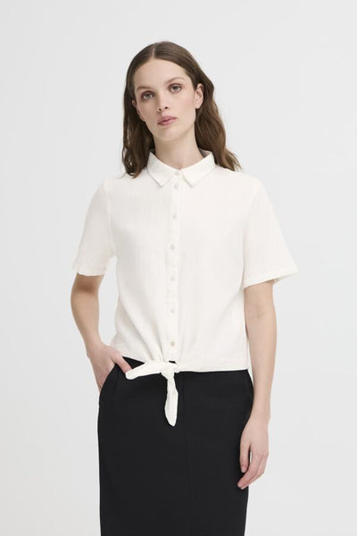 CHEMISE ICHI "LINNO"CLOUD DANCER
