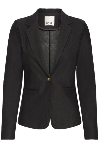 VESTON ICHI "KATE DENIM BLAZER" BLACK