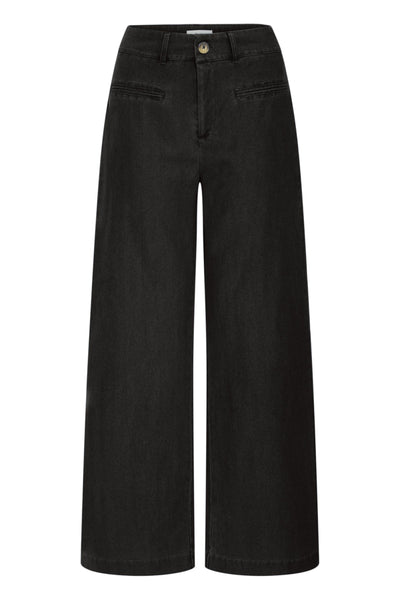 PANTALON ICHI "KATE DENIM" BLACK