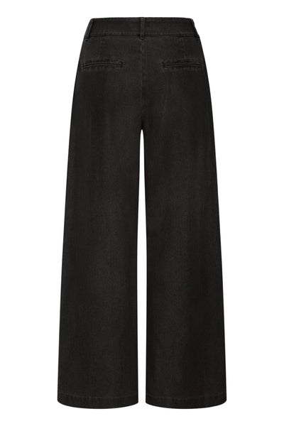 PANTALON ICHI "KATE DENIM" BLACK