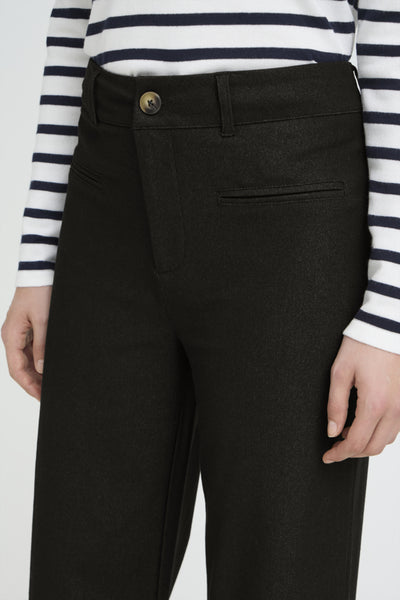 PANTALON ICHI "KATE DENIM" BLACK