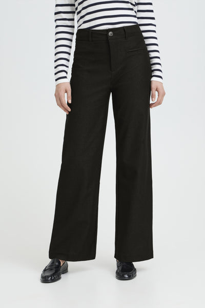 PANTALON ICHI "KATE DENIM" BLACK