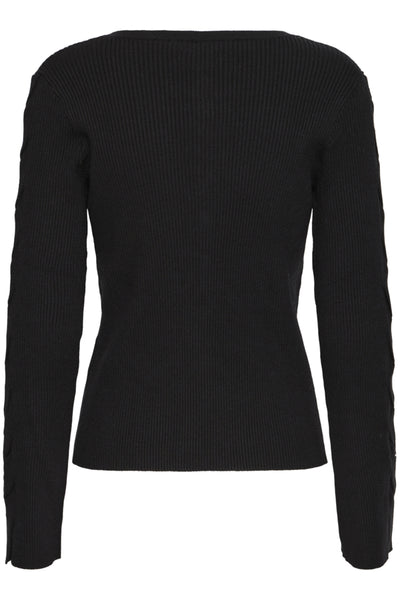 CARDIGAN ICHI "DOLLIS" BLACK