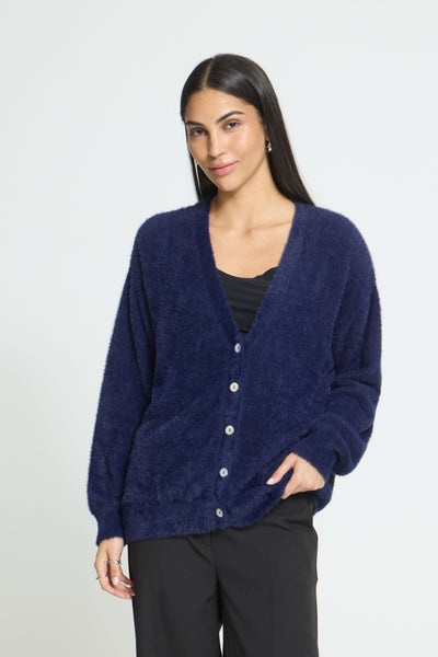 CARDIGAN ICHI "BRULA" MARITIME BLUE