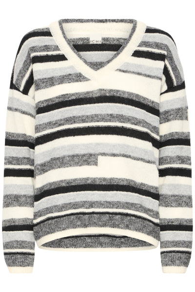 CHANDAIL TRICOT ICHI "ASTRA" GRAY PINST