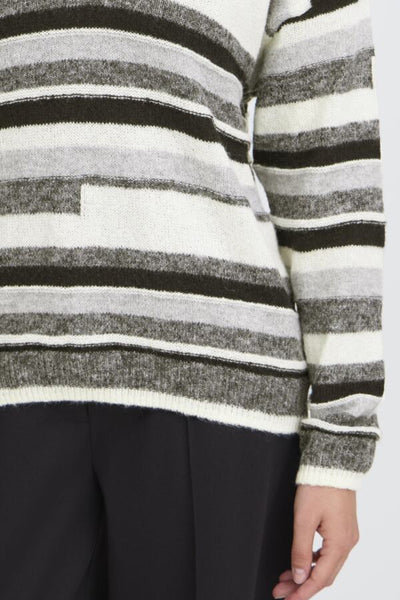 CHANDAIL TRICOT ICHI "ASTRA" GRAY PINST