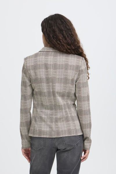 VESTON ICHI "MANSE CHECK" NATURAL