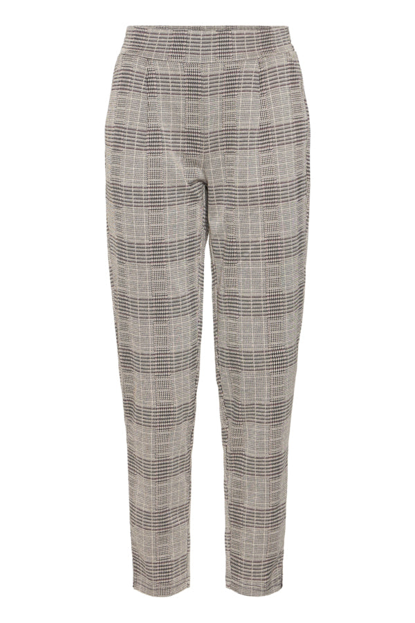 PANTALON ICHI "MANSE CHECK" NATURAL