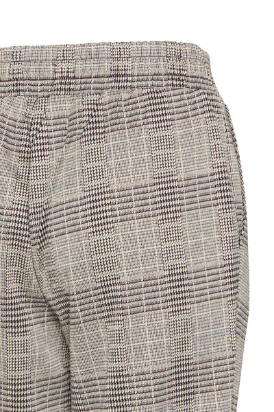 PANTALON ICHI "MANSE CHECK" NATURAL