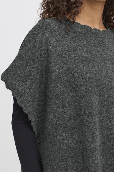PONCHO ICHI "MACHA" DARK GREY