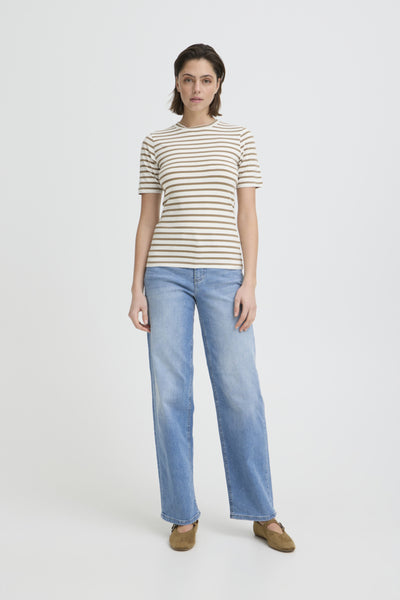 T-SHIRT ICHI "MIRA" SEPIA TINT