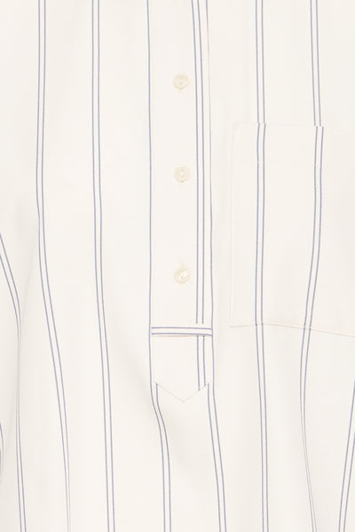 BLOUSE ICHI "NAMIA" BIRCH W. BLUE STRIPE