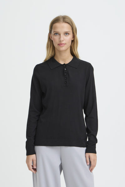 CHANDAIL ICHI "MAFA POLO" BLACK