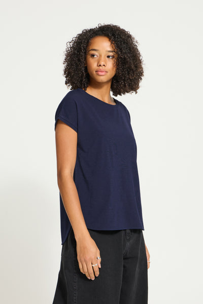 T-SHIRT ICHI "REBELLY" MARITIME BLUE