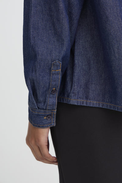 CHEMISE ICHI "ARCHER" DENIM AUTHENTIC BLUE