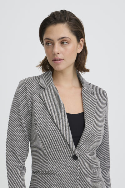 VESTON ICHI "KATE TWILLISH " BLACK & WHITE