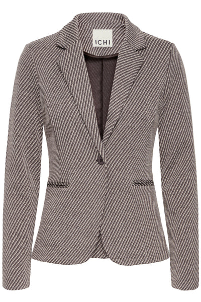 VESTON ICHI "KATE TWILLISH BLAZER" JAVA & ALMOND MILK