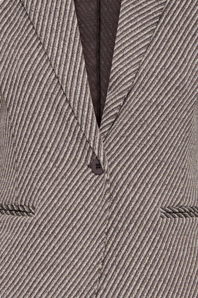 VESTON ICHI "KATE TWILLISH BLAZER" JAVA & ALMOND MILK