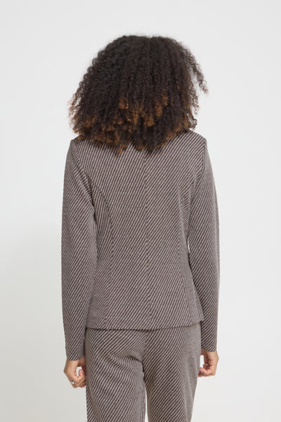 VESTON ICHI "KATE TWILLISH BLAZER" JAVA & ALMOND MILK