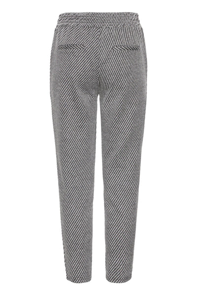 PANTALON ICHI "KATE TWILLISH " BLACK & WHITE