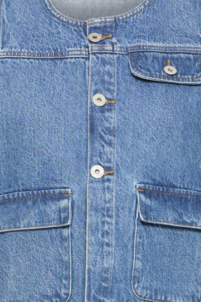 VESTE ICHI "PAMILA" MEDIUM BLUE