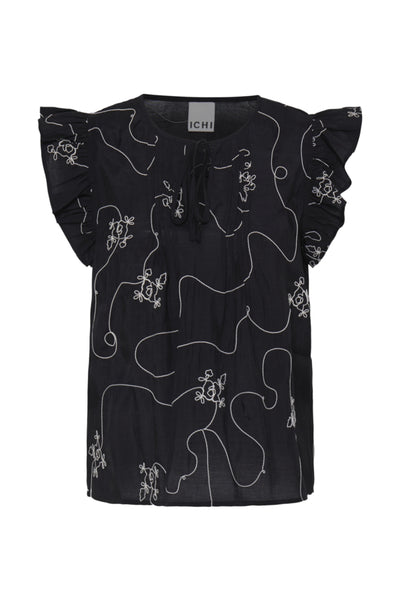 BLOUSE ICHI "JANA" BLACK