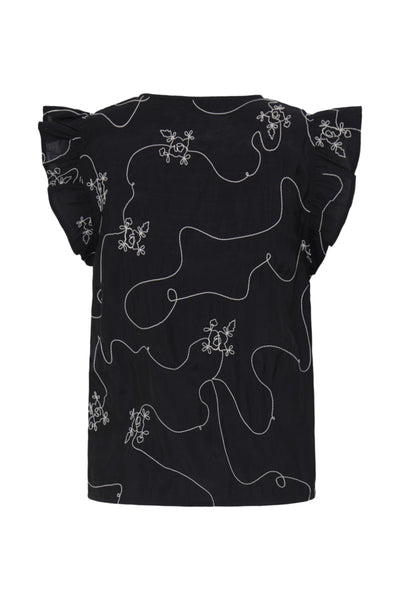 BLOUSE ICHI "JANA" BLACK