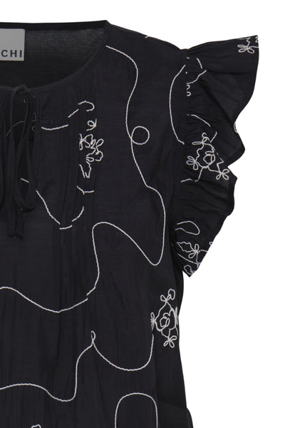BLOUSE ICHI "JANA" BLACK