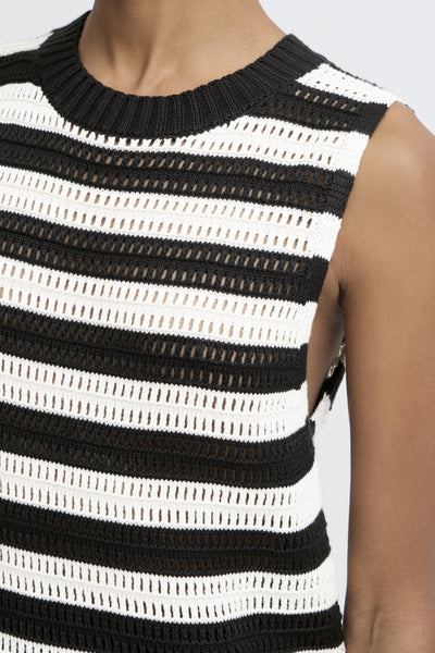CAMISOLE ICHI "BETUES" BLACK / ALMOND