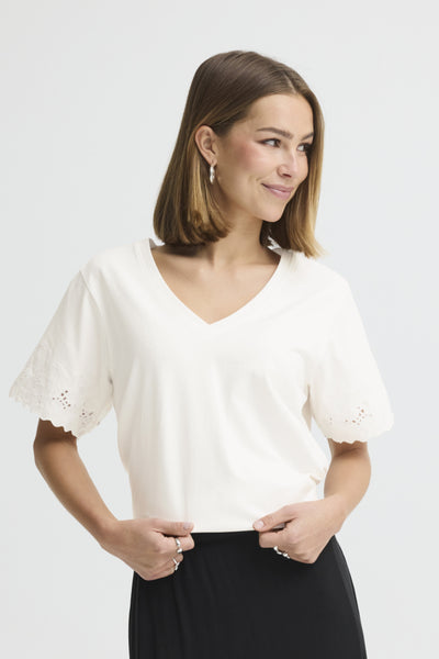 T-SHIRT ICHI "MIMMIE" CLOUD DANCER