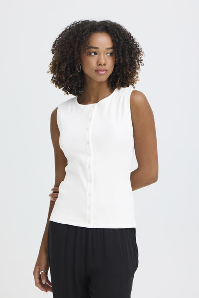 CAMISOLE ICHI "PALMA TOP"CLOUD DANCER