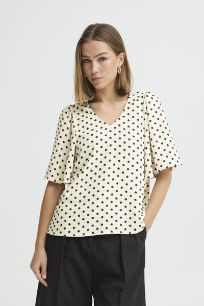 BLOUSE ICHI "ZABBY" GRAPHIC DIAMOND