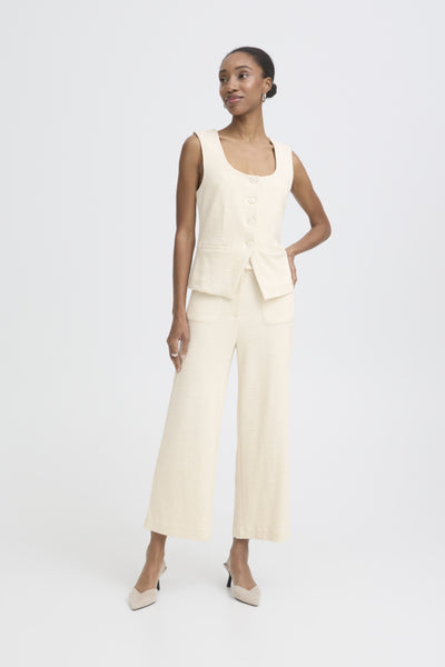 PANTALON ICHI "KATE LUMINA" ALMOND MILK