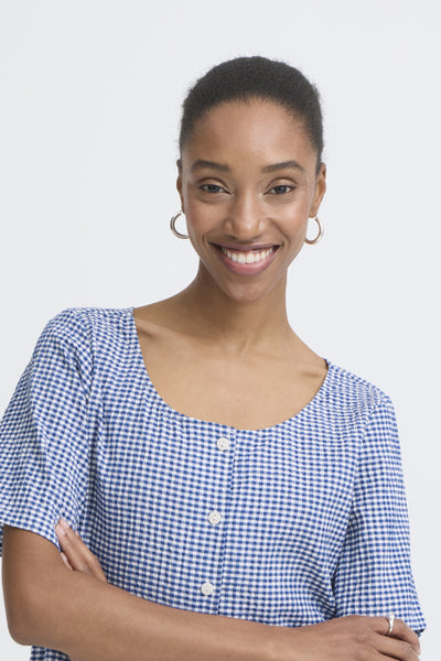 BLOUSE ICHI "JILMA" SODALITE BLUE