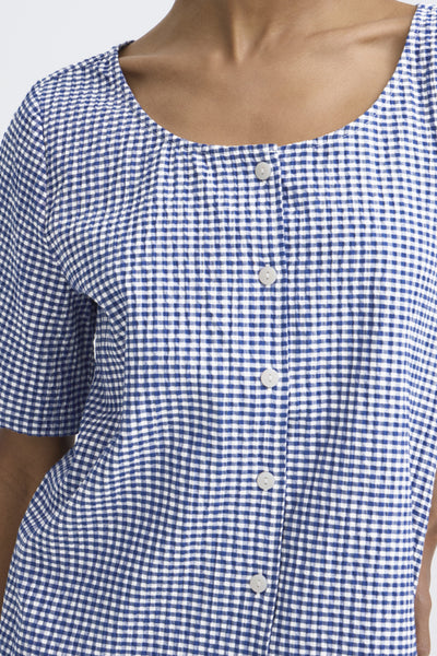 BLOUSE ICHI "JILMA" SODALITE BLUE