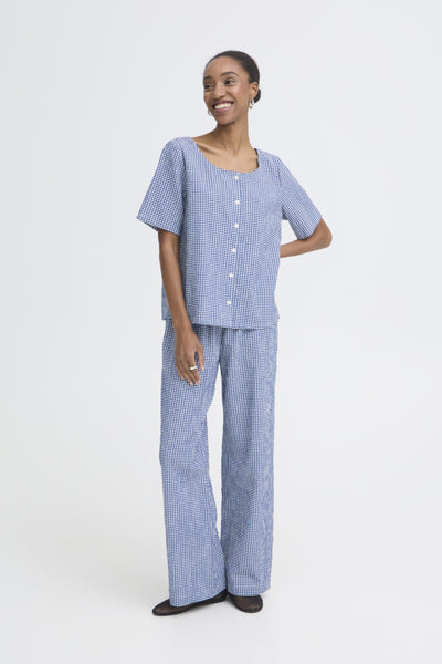 BLOUSE ICHI "JILMA" SODALITE BLUE