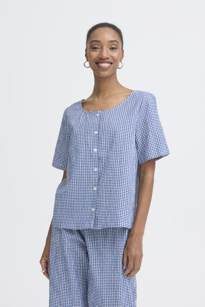 BLOUSE ICHI "JILMA" SODALITE BLUE