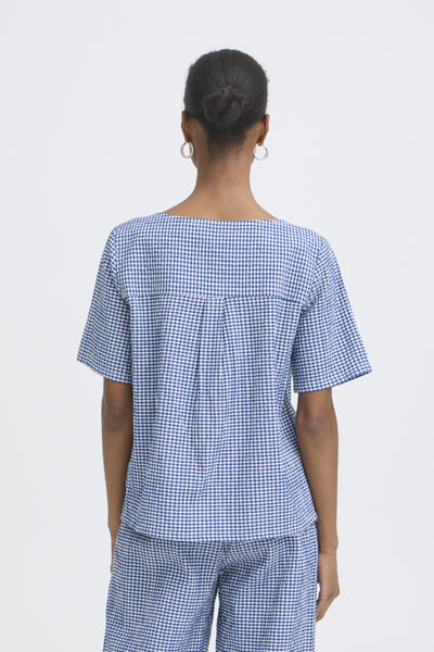 BLOUSE ICHI "JILMA" SODALITE BLUE