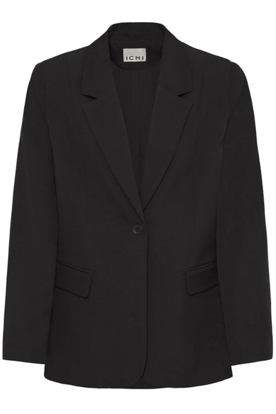 VESTON ICHI "FAVA LONG BLAZER" BLACK
