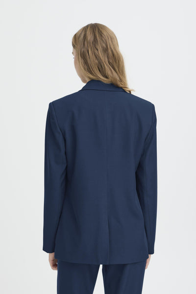 VESTON ICHI "FAVA LONG BLAZER" DARK NAVY