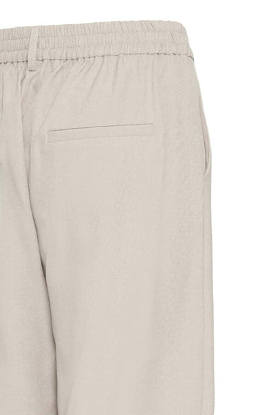 PANTALON ICHI "FAVA WIDE" DOVE MELANGE