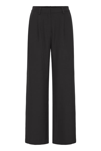 PANTALON ICHI "FAVA WIDE" BLACK
