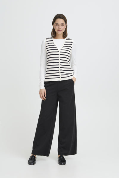 DEBARDEUR ICHI "LULS" WHITE & TOTAL ECLIPSE STRIPE