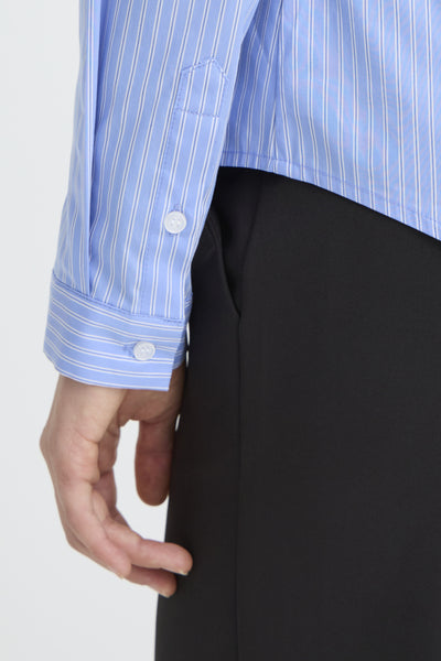 CHEMISE ICHI "DIMA" BLUE STRIPE