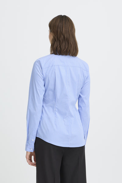 CHEMISE ICHI "DIMA" BLUE STRIPE