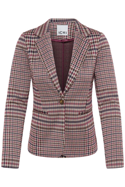 VESTON ICHI "KATE CHECKIT BLAZER" BIG CHECK