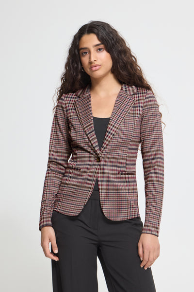 VESTON ICHI "KATE CHECKIT BLAZER" BIG CHECK